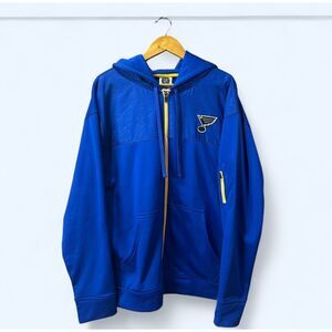 NWT NHL St Louis Blues Full Zip Blue Men's Size Large Jacket